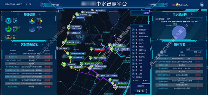 中水智慧管理“一張圖”