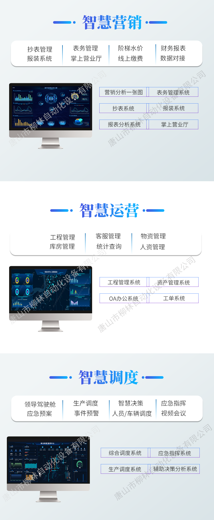 智慧營銷、智慧運營、智慧調度、水務APP